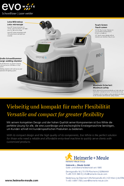 EVO white - Laser welder