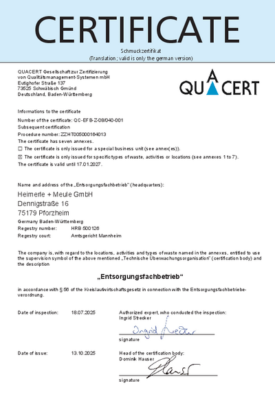 Waste management company