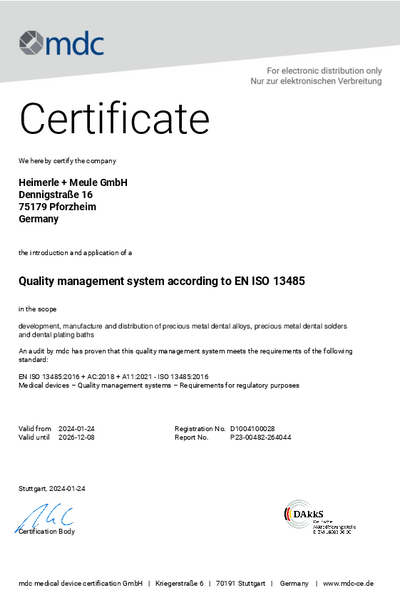EN ISO 13485