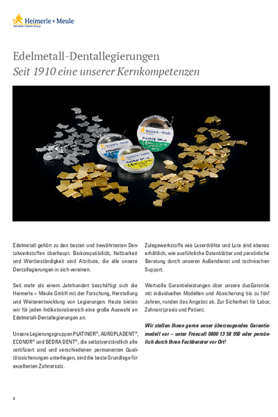 Gesamtübersicht aller Legierungen