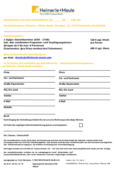Anmeldung