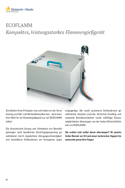 Prospektblatt mit Preisen
