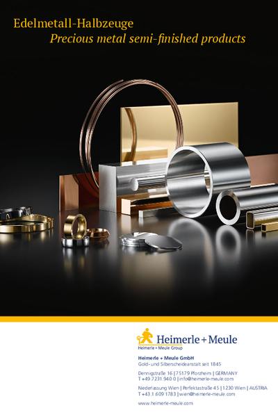 Our precious metal semi-finished products